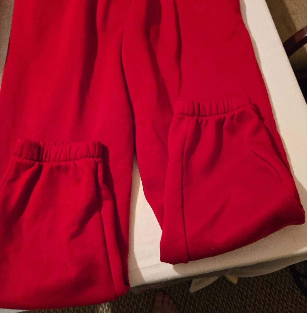 Red "Blessed" Sweatshirt & Jogger Set - Picture 6 of 10